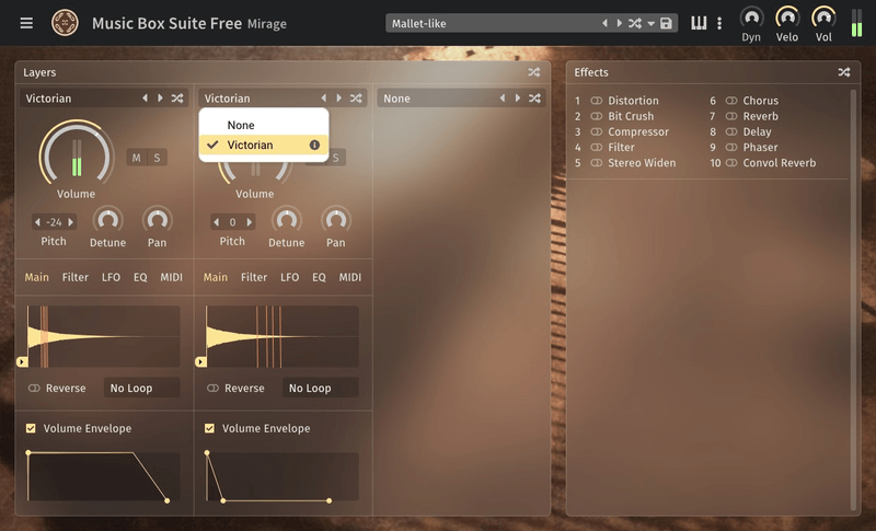 Free music box sale